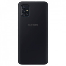 Силиконовый Чехол Samsung Galaxy A71 – Full Cover (Черный)