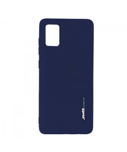Чехол силиконовый Samsung Galaxy A71 – Smtt (Синий)