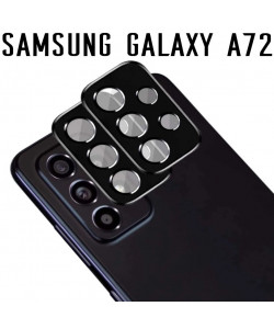 3D Скло для камери Samsung Galaxy A72 - Чорне 
