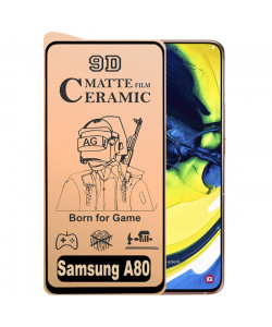 9D Скло Samsung Galaxy A80 – Ceramics Matte (Матове)