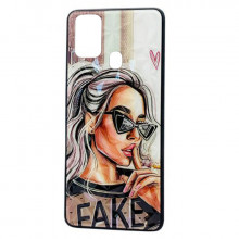 Чехол Samsung Galaxy F41 – Lady Fake Fashion Mix