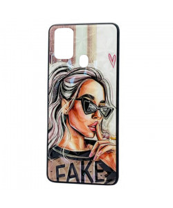 Чехол Samsung Galaxy F41 – Lady Fake Fashion Mix