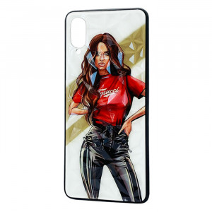 Чохол Samsung Galaxy M02 – Ladies Girl Fashion Mix (Червоний)