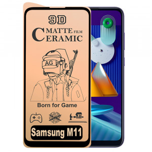 9D Стекло Samsung Galaxy M11 (2020) – Ceramics Matte (Матовое)