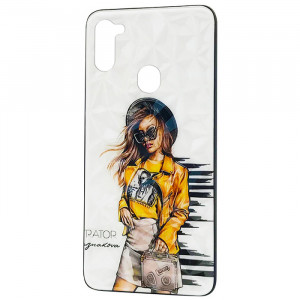 Чехол Samsung Galaxy M11 – Ladies Girl Fashion Mix (Желтый)