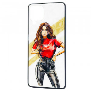 Чохол Samsung Galaxy M12 – Ladies Girl Fashion Mix (Червоний)