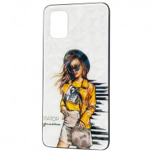 Чехол Samsung Galaxy M51 – Ladies Girl Fashion Mix (Желтый)