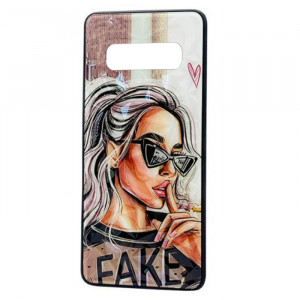 Чехол Samsung Galaxy S10 Plus – Lady Fake Fashion Mix