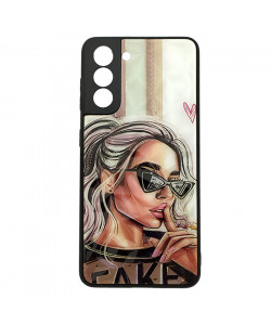 Чехол Samsung Galaxy S21 Plus – Lady Fake Fashion Mix