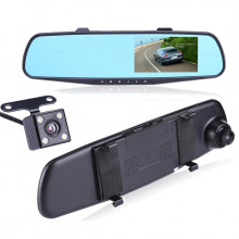 Зеркало-видеорегистратор XoKo DVR-M489FHD 1080P, LCD 4.3″ в комлекте с камерой заднего вида