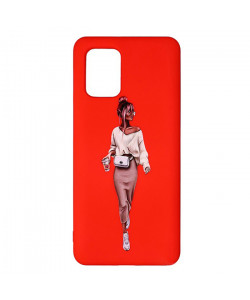 Силиконовый чехол Xiaomi Mi 10 Lite – ART Lady Red