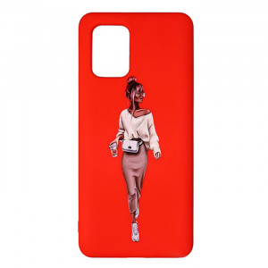 Силиконовый чехол Xiaomi Mi 10 Lite – ART Lady Red