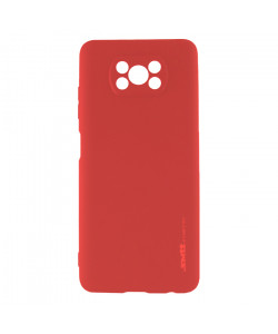 Чехол силиконовый Xiaomi Poco X3 – Smtt (Красный)