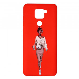 Силіконовий чохол Xiaomi Redmi 10X - ART Lady Red