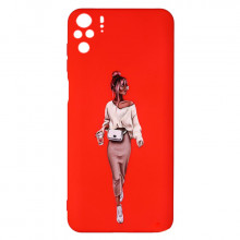 Силіконовий чохол Xiaomi Redmi Note 10 - ART Lady Red