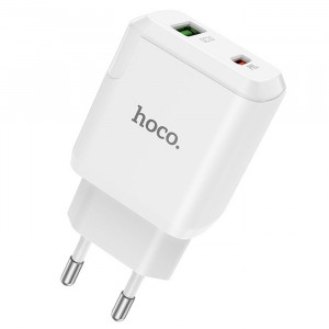 Мережевий зарядний пристрій Hoco N5 PD 20W + QC3.0 3A – USB + Type-C