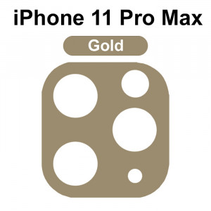 3D Стекло для камеры iPhone 11 Pro Max – Золотое