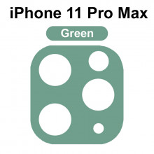 3D Скло для камери iPhone 11 Pro Max – Зелене