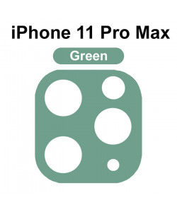 3D Стекло для камеры iPhone 11 Pro Max – Зеленое