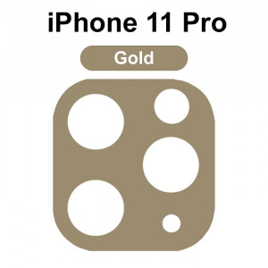 3D Стекло для камеры iPhone 11 Pro – Золотое