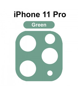 3D Скло для камери iPhone 11 Pro – Зелене