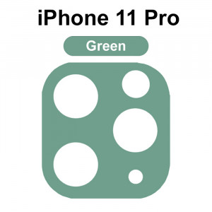 3D Стекло для камеры iPhone 11 Pro – Зеленое