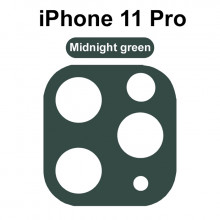 3D Стекло для камеры iPhone 11 Pro – Темно-зеленое