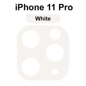3D Стекло для камеры iPhone 11 Pro – Белое