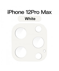 3D Стекло для камеры iPhone 12 Pro Max – Белое
