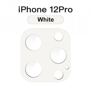 3D Скло для камери iPhone 12 Pro – Біле