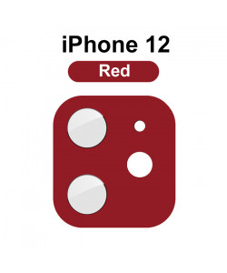 3D Стекло для камеры iPhone 12 – Красное