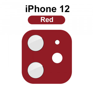 3D Скло для камери iPhone 12 – Червоне