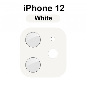 3D Стекло для камеры iPhone 12 – Белое