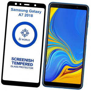 6D Скло Samsung Galaxy A7 2018 - Загартоване