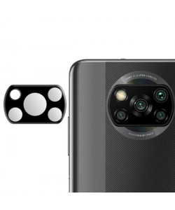 3D Стекло для камеры Xiaomi Poco X3 Pro – Черное