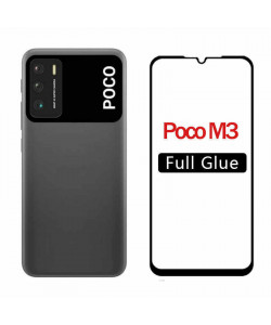 3D Стекло Xiaomi Poco M3 – Full Glue (полный клей)