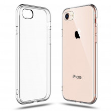 Чехол силиконовый iPhone SE (2020) – Smtt (Прозрачный)