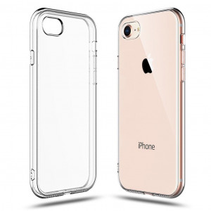 Чехол силиконовый iPhone SE 2 (2020) – Smtt (Прозрачный)