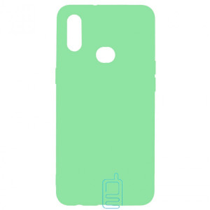 Чехол Silicone Cover Full Samsung A10s 2019 A107 салатовый