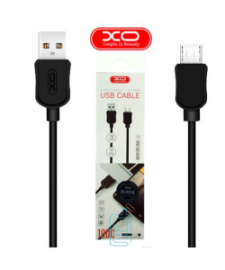 USB кабель XO NB41 micro USB 1m черный