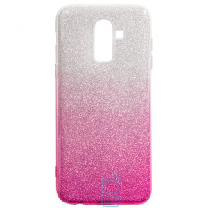 Чехол силиконовый Shine Samsung J8 2018 J810 градиент розовый