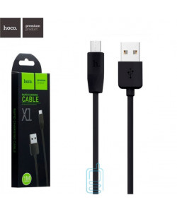 USB кабель Hoco X1 "Rapid" micro USB 1m чорний