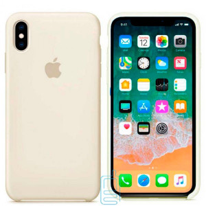 Чохол Silicone Case Apple iPhone XS Max кремовий 10