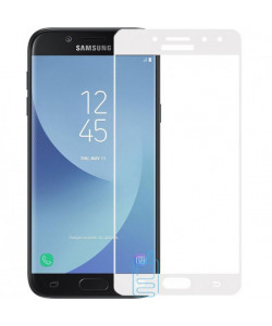Захисне скло Full Glue Samsung J7 2017 J730 white тех.пакет