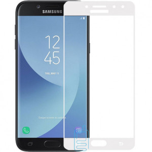 Защитное стекло Full Screen Samsung J7 2017 J730 white тех.пакет