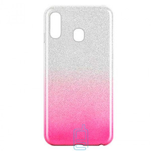 Чехол силиконовый Shine Samsung A40 2019 A405 градиент розовый