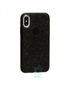 Чехол силиконовый Shine Apple iPhone X, XS черный