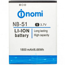 Акумулятор NOMI NB-51 для i500 1800 mAh AAAA / Original тех.пакет