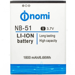 Аккумулятор NOMI NB-51 для i500 1800 mAh AAAA/Original тех.пакет