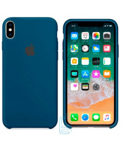 Чехол Silicone Case Apple iPhone X, XS темно-синий 36